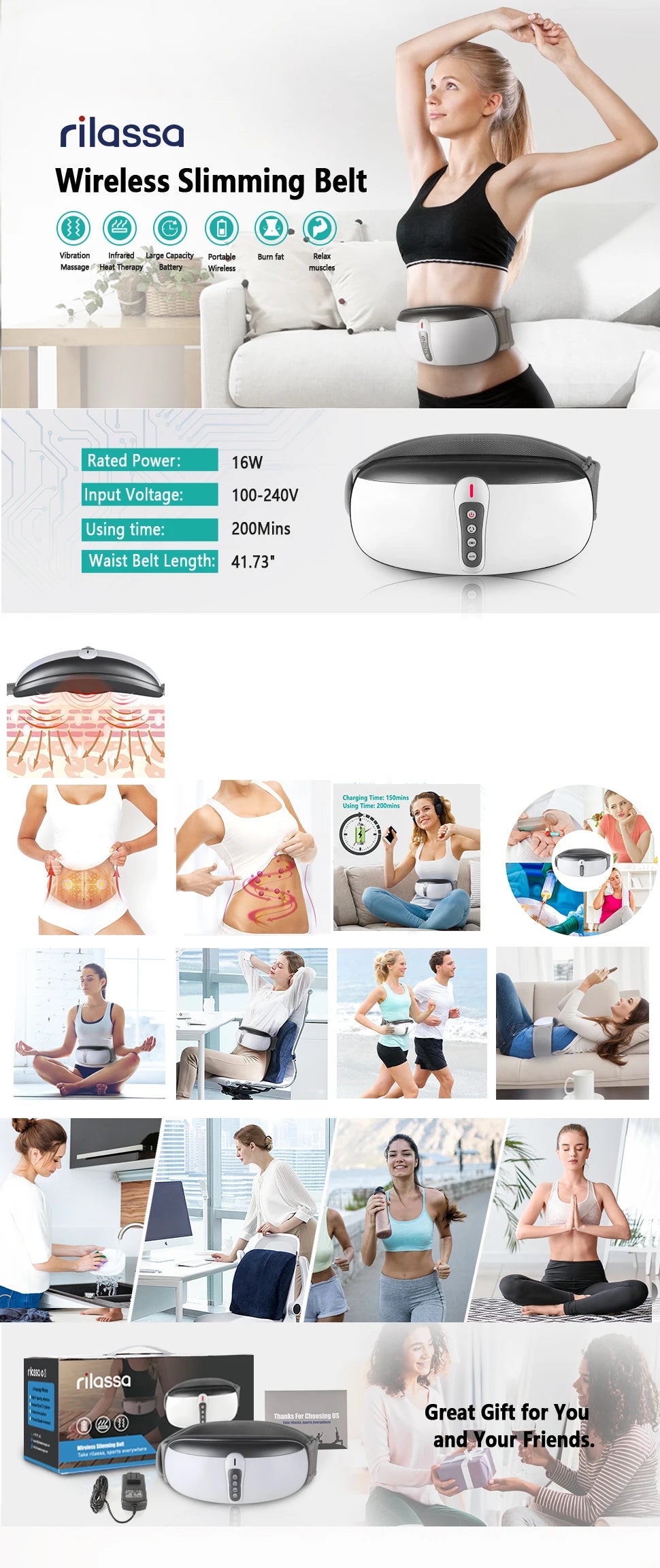 TonicBelt™ Wireless Heated Slimming Belt