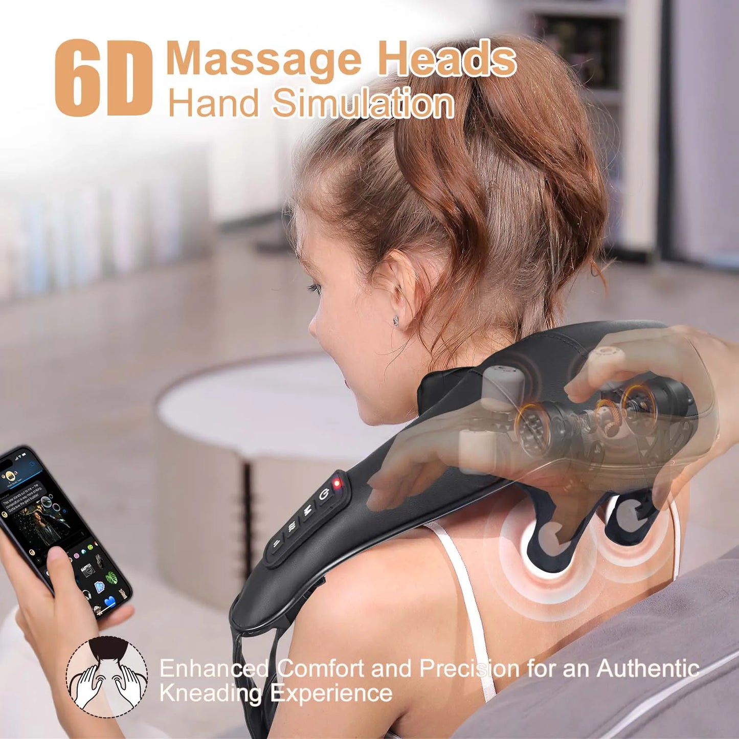 TonicBelt™ 6D Heated Shiatsu Neck & Shoulder Pillow