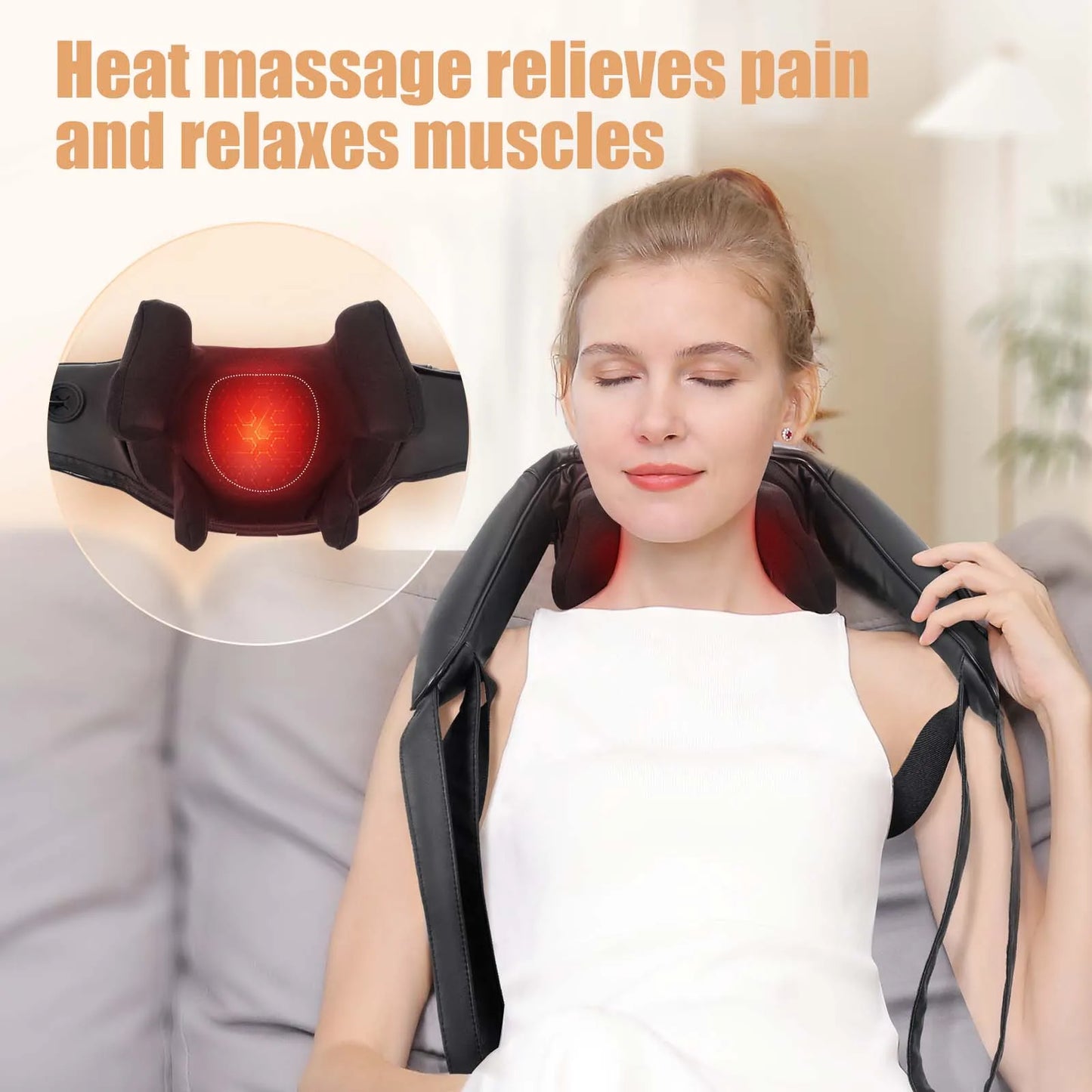 TonicBelt™ 6D Heated Shiatsu Neck & Shoulder Pillow